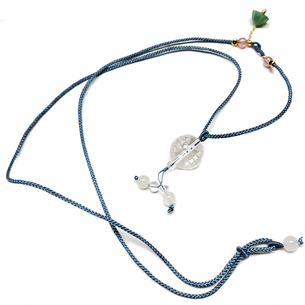 大隨求佛母心咒{水晶毫雕}中國結項鍊【十方】151906