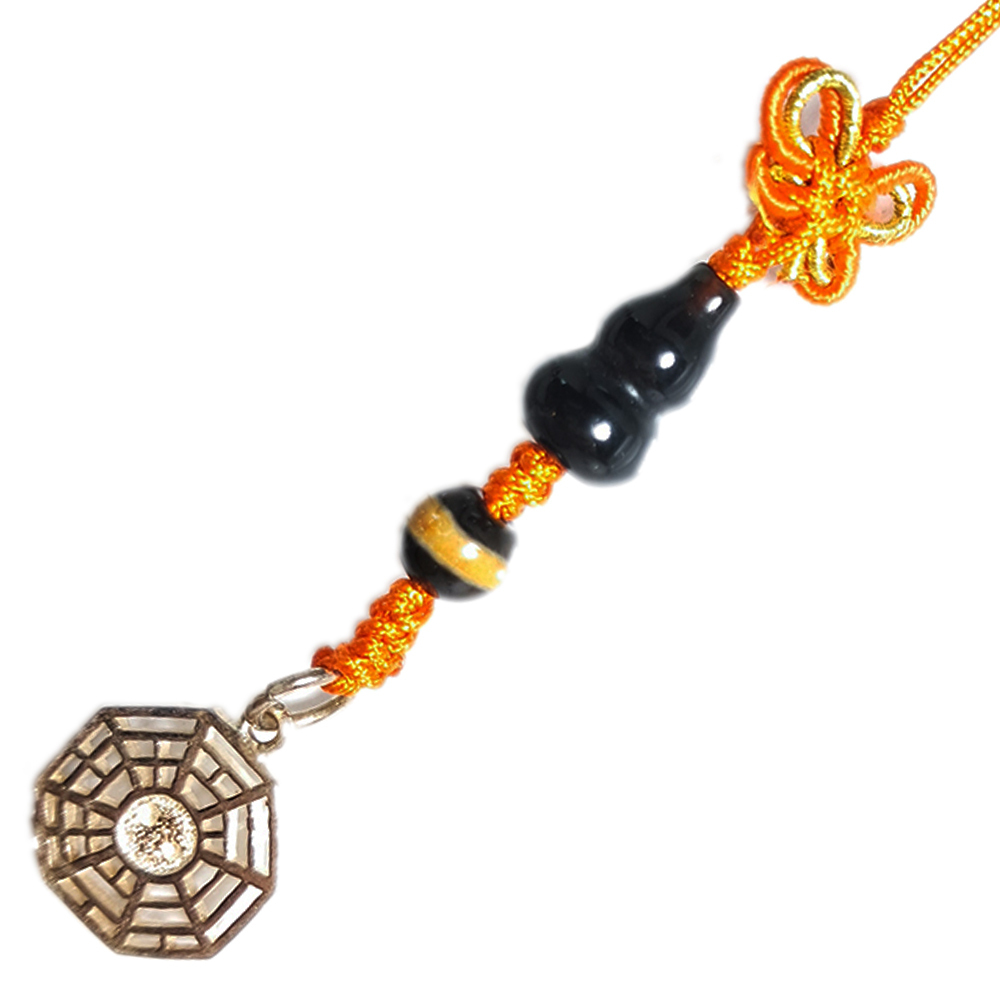 八卦{純銀}&葫蘆{黑曜岩}法寶掛飾【十方】152545