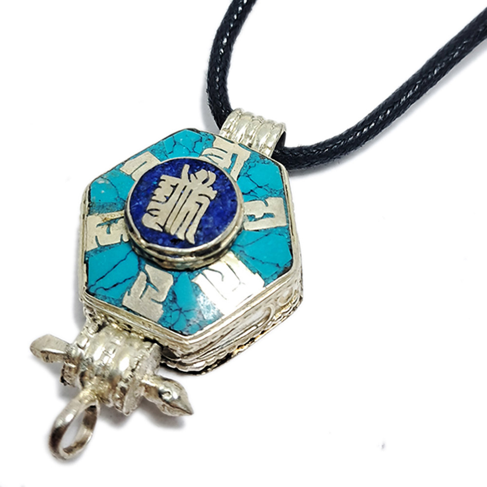 十相自在&六字真言嘎嗚+黑繩項鍊【十方】151971