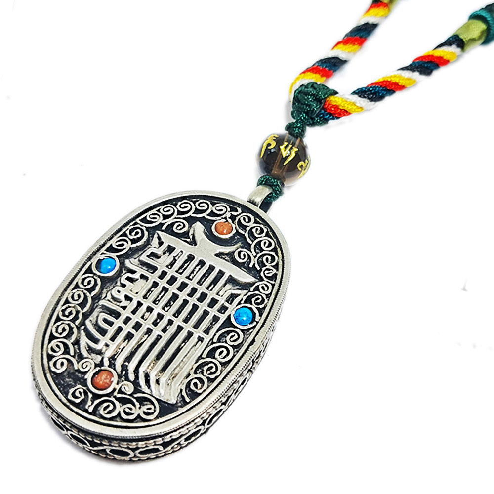 十相自在{白銅}嘎嗚五色線項鍊【十方】151975