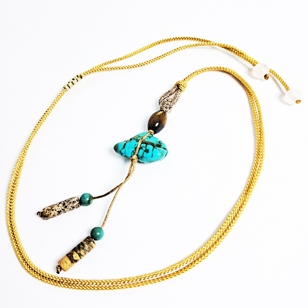 綠松石&中國結項鍊【十方】152289