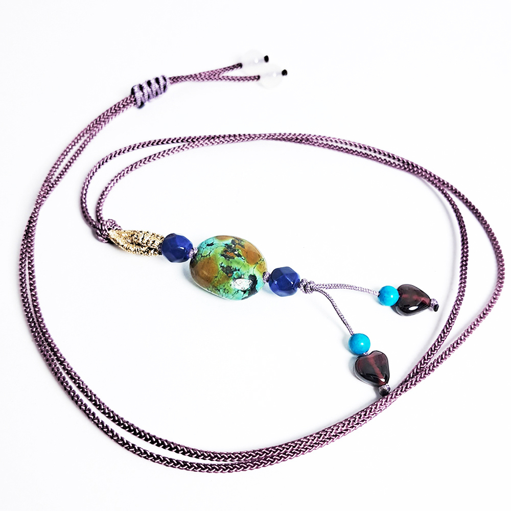 綠松石&安神中國結項鍊【十方】152292