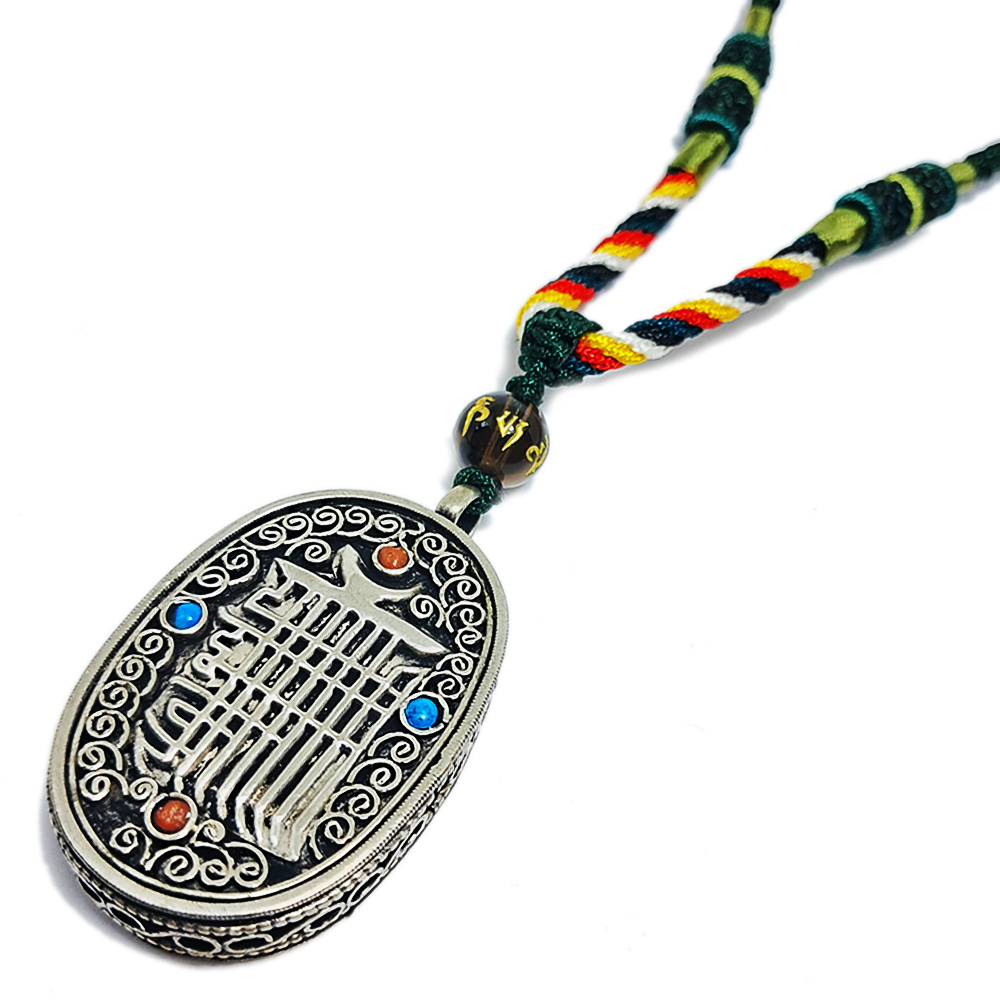 十相自在{白銅}嘎嗚五色線項鍊【十方】152178