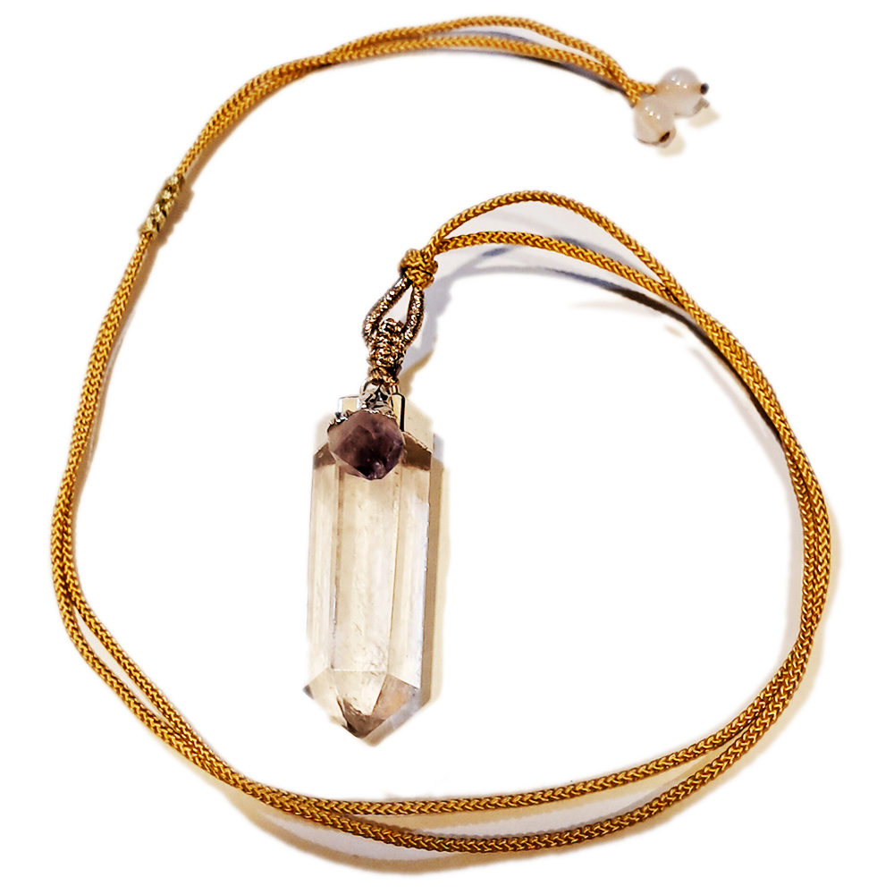 水晶柱&紫晶柱中國結項鍊【十方】151730