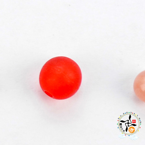 紅琉璃 圓珠6mm【十方】112031