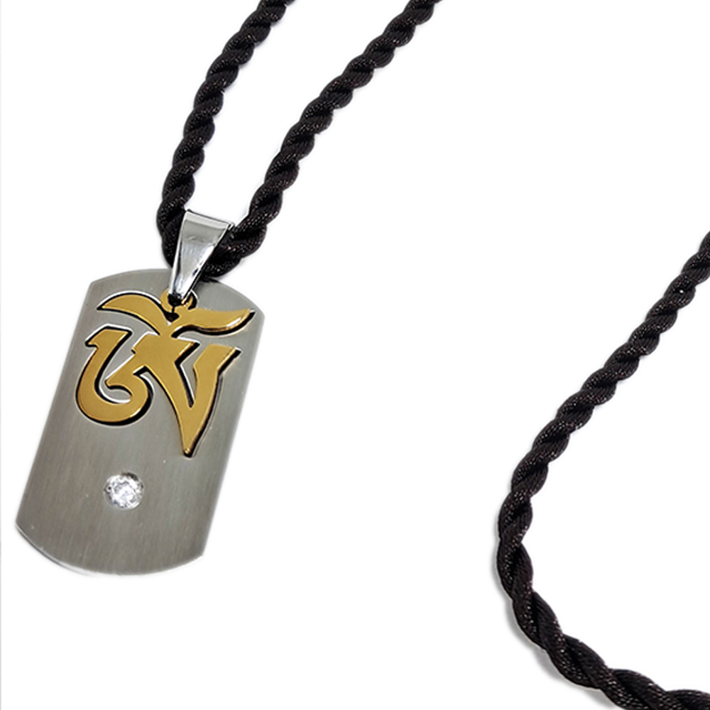 嗡字{鋼}個性項鍊【十方】112965