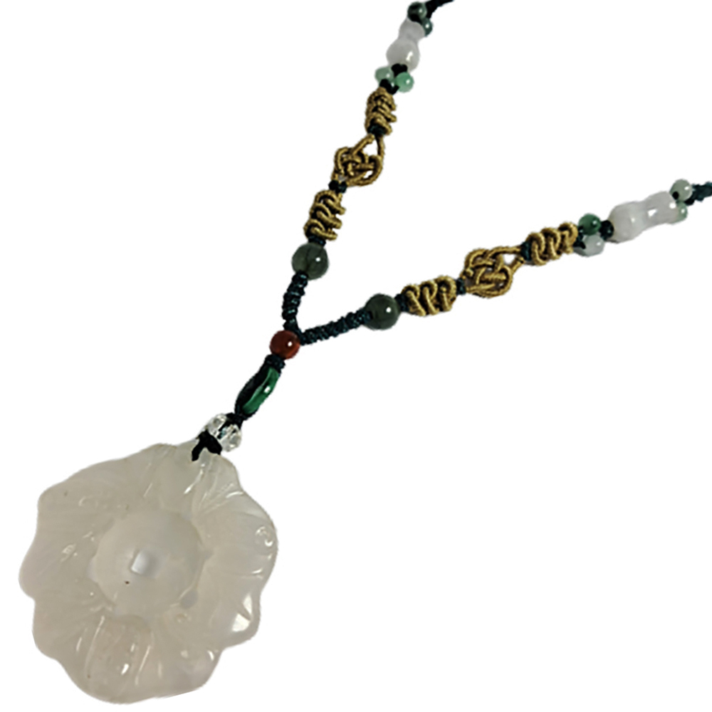 福在眼前{白玉}中國結項鍊【十方】119852