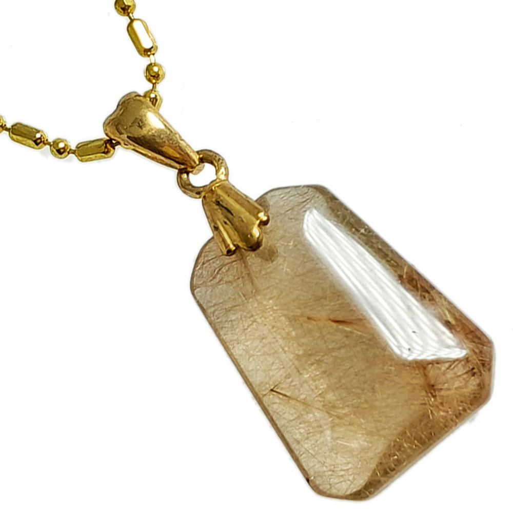 金絲髮晶項鍊【十方】119943