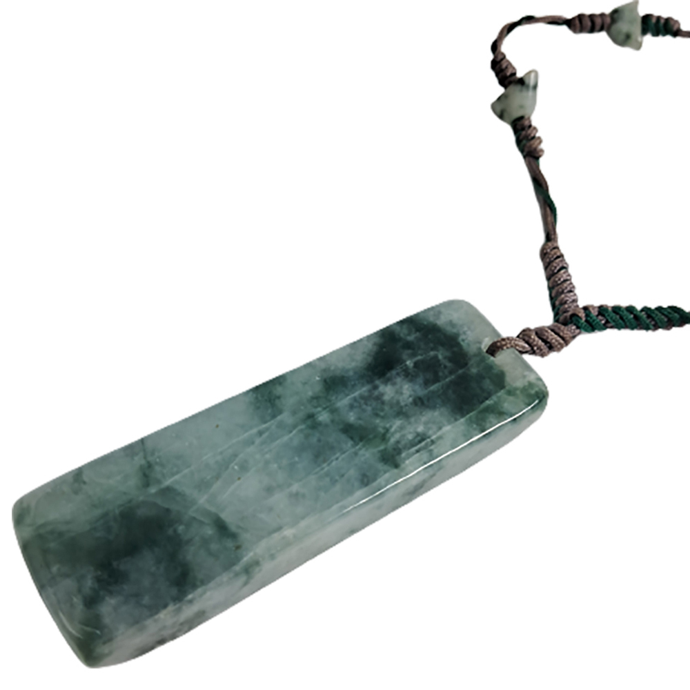 無事牌{花青}玉中國結項鍊【十方】120024