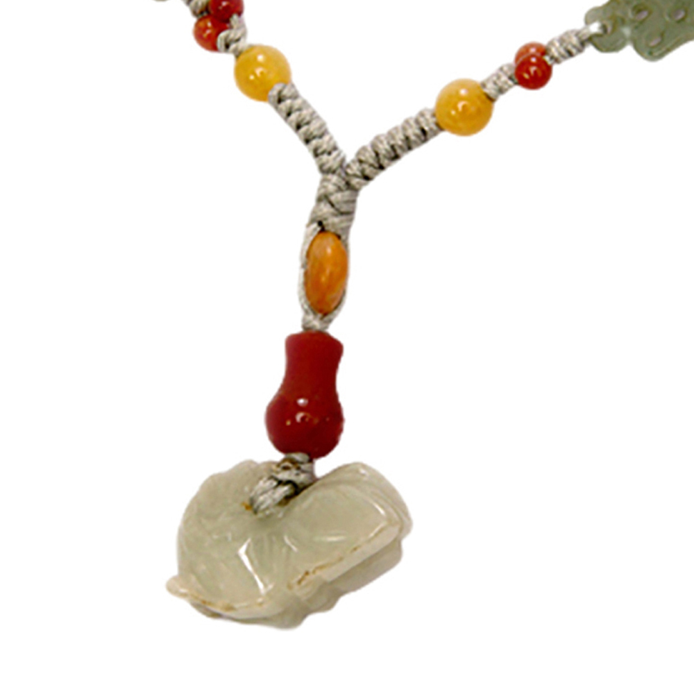 六合貴人生肖{虎豬}玉虎項鍊【十方】123029