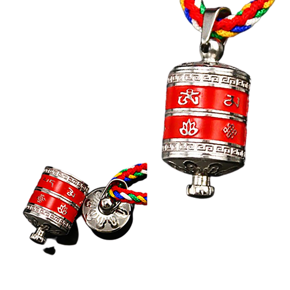 轉經筒嘎嗚{鋼}項鍊{附經卷}【十方】122902