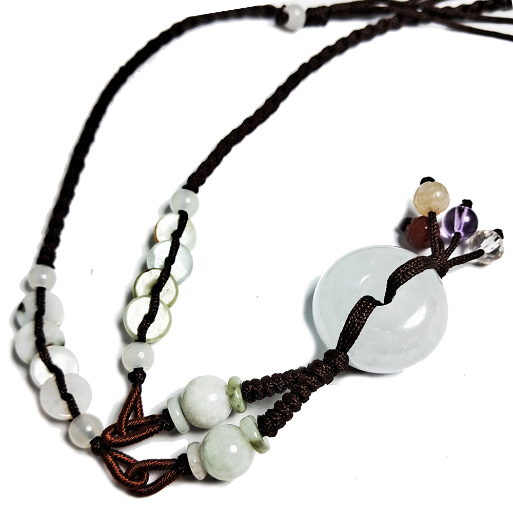 玉圓滿中國結項鍊【十方】122294