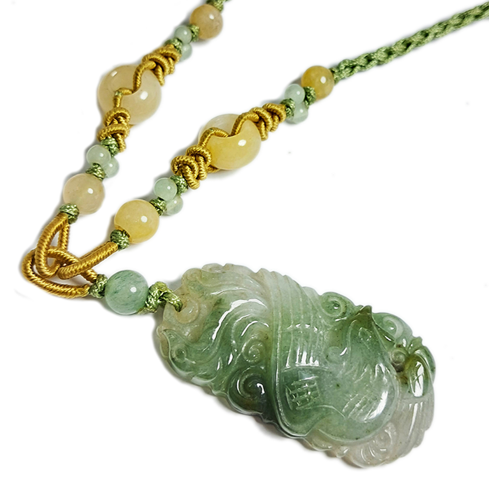 鳳凰玉佩中國結項鍊【十方】123090