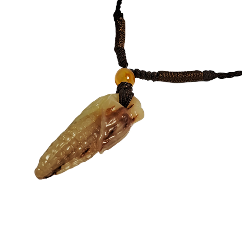 豐收{玉米}壽山石中國結項鍊【十方】123536