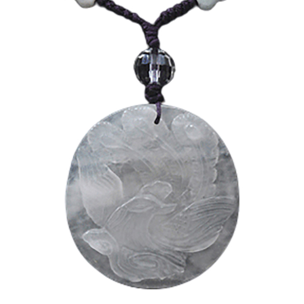 鳳凰白玉佩中國結項鍊【十方】123436