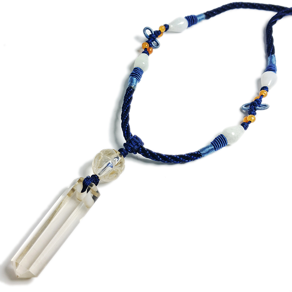 水晶柱{靈擺}中國結項鍊【十方】123554