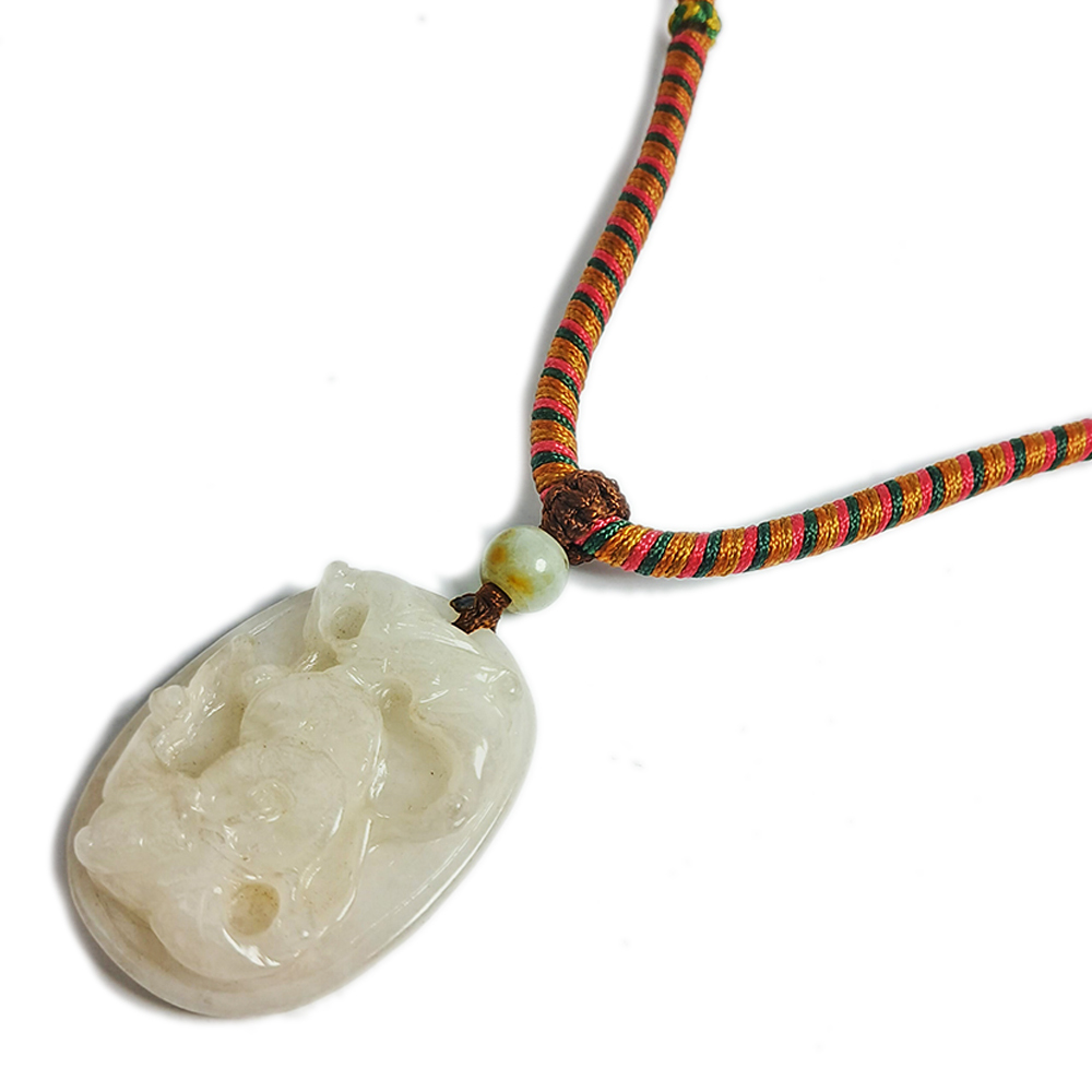 福在眼前{白玉}中國結項鍊【十方】123548