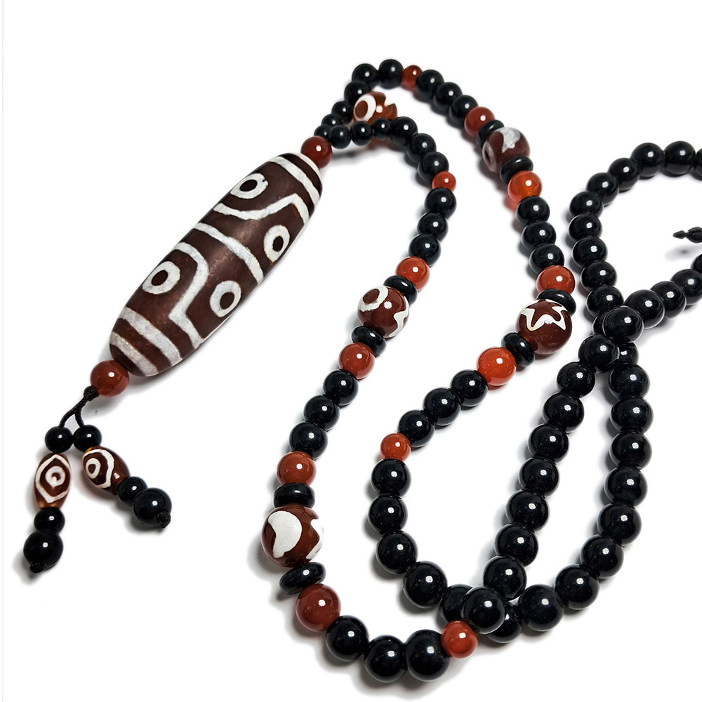 天珠&黑曜岩項鍊【十方】128697