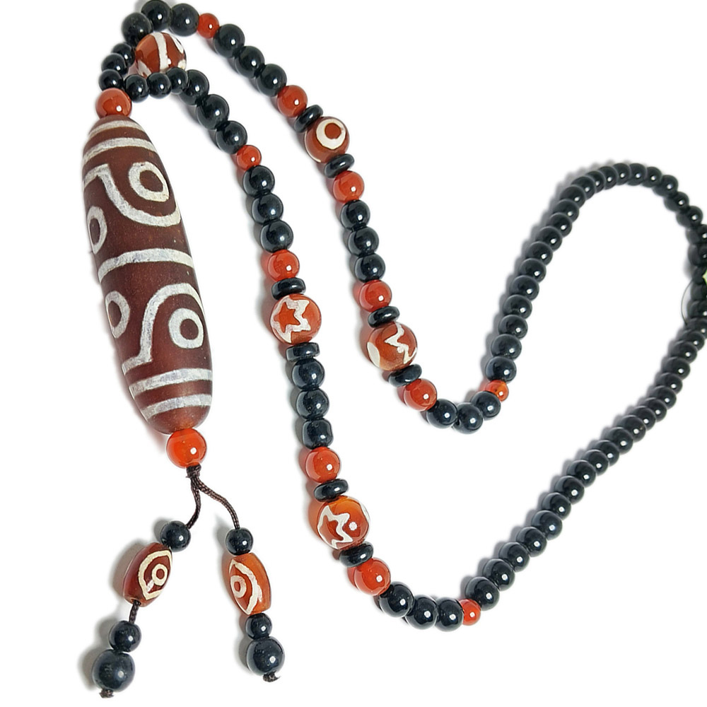 天珠&黑曜岩項鍊【十方】128698