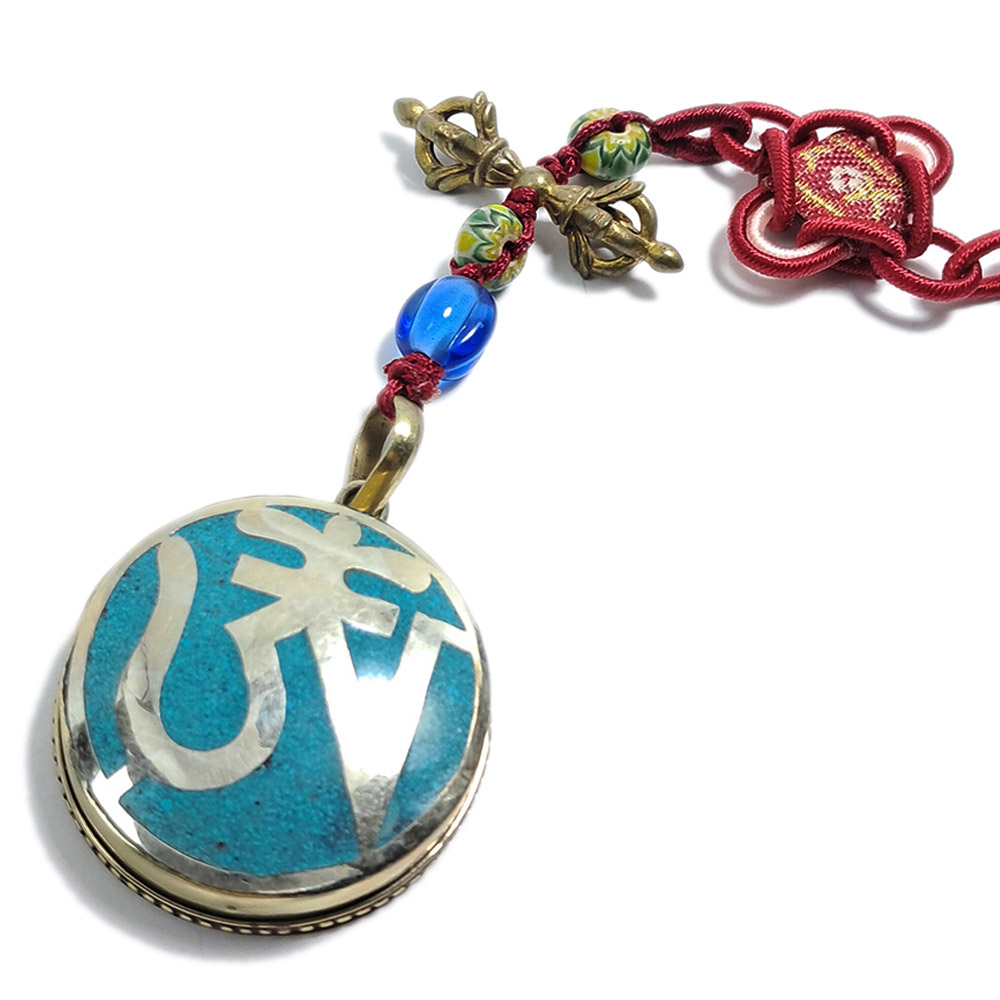 金剛杵&嗡{綠松石}嘎屋掛飾【十方】128498