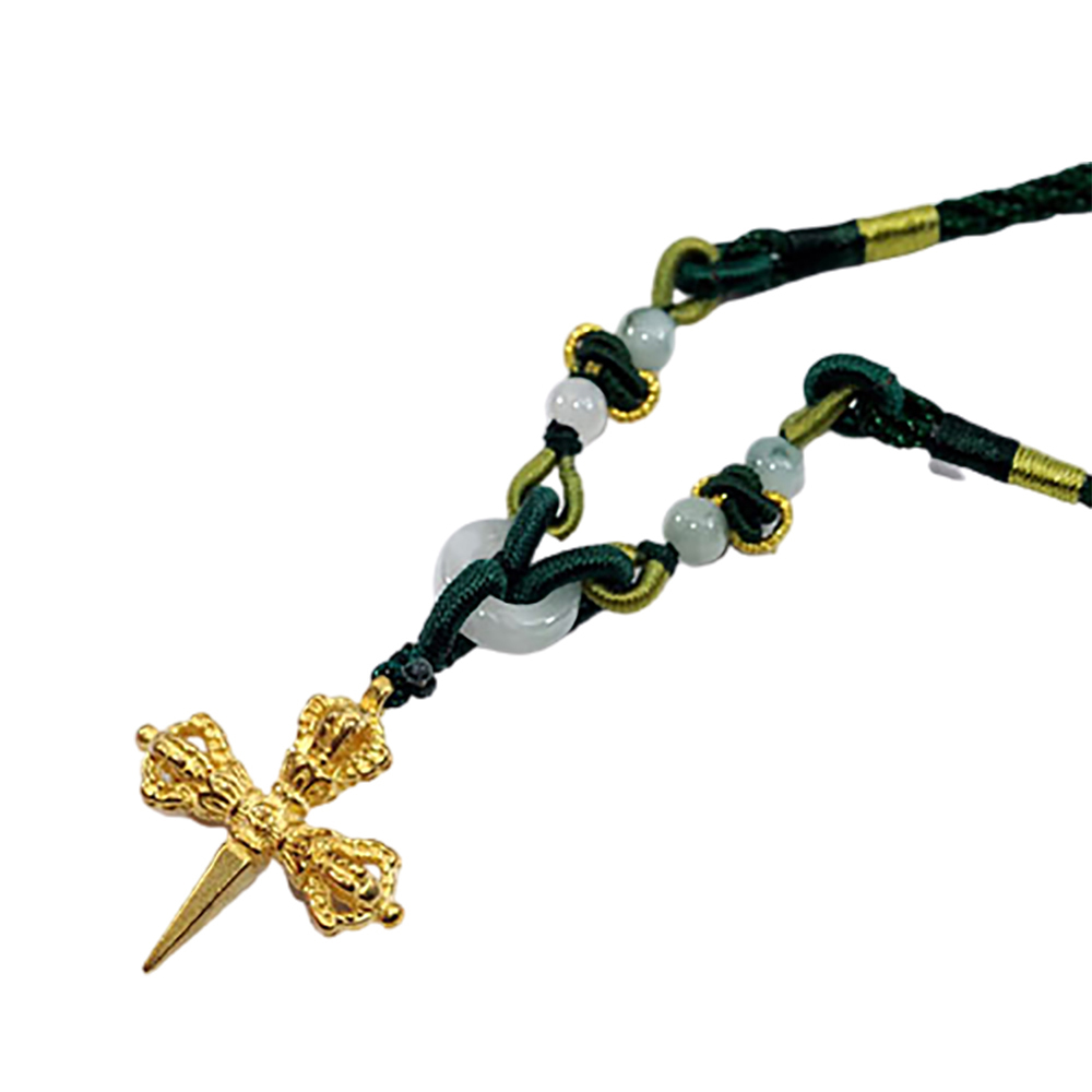 十字金剛橛{鎏金}中國結項鍊【十方】130387