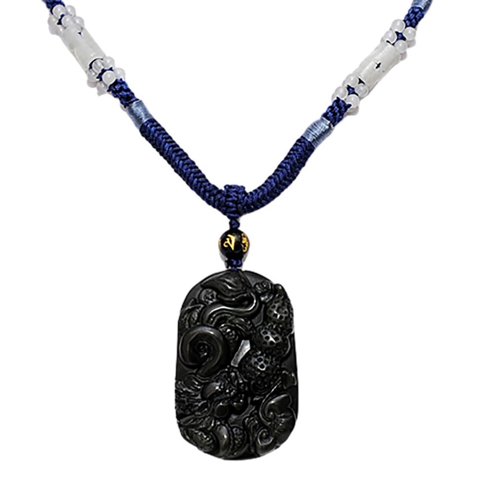 祥龍{黑曜岩}中國結項鍊【十方】132335