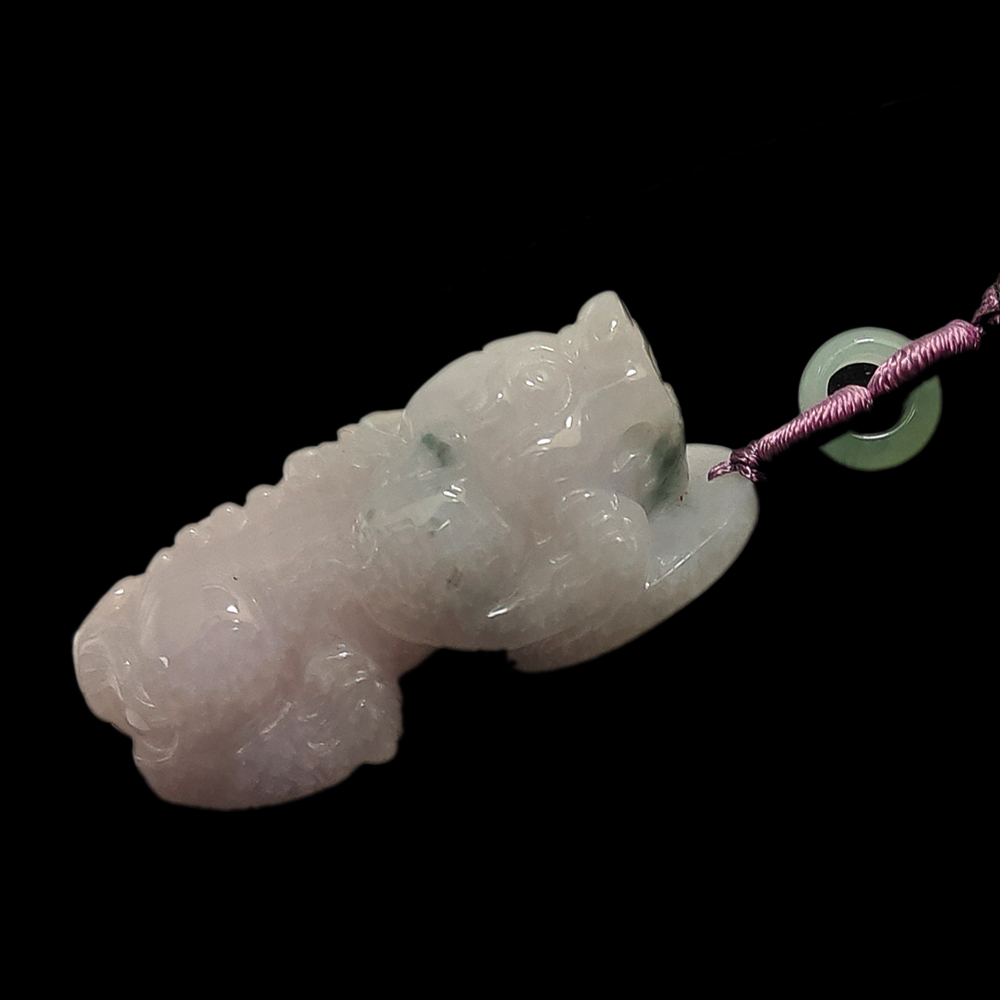 貔貅{玉}紫羅蘭中國結項鍊【十方】134180