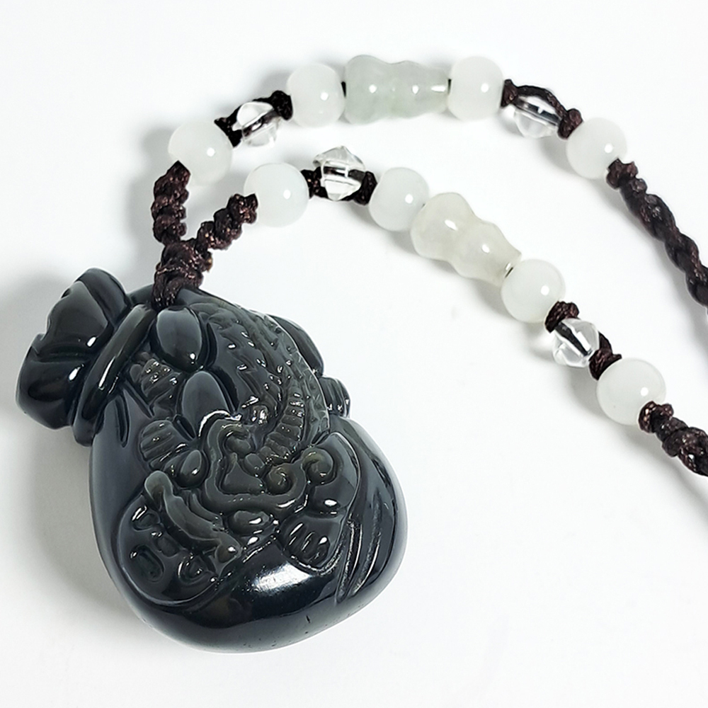 貔貅福袋(彩虹黑曜岩)項鍊【十方】134091