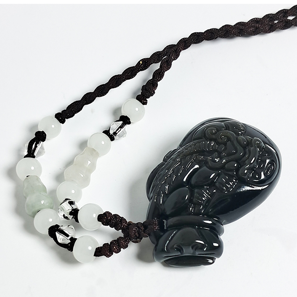 貔貅福袋(彩虹黑曜岩)項鍊【十方】134091