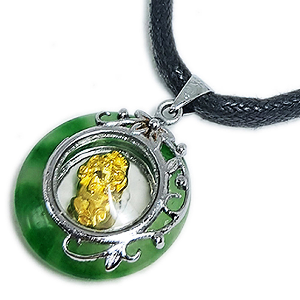 時來運轉{豼貅}玉環項鍊【十方】135124