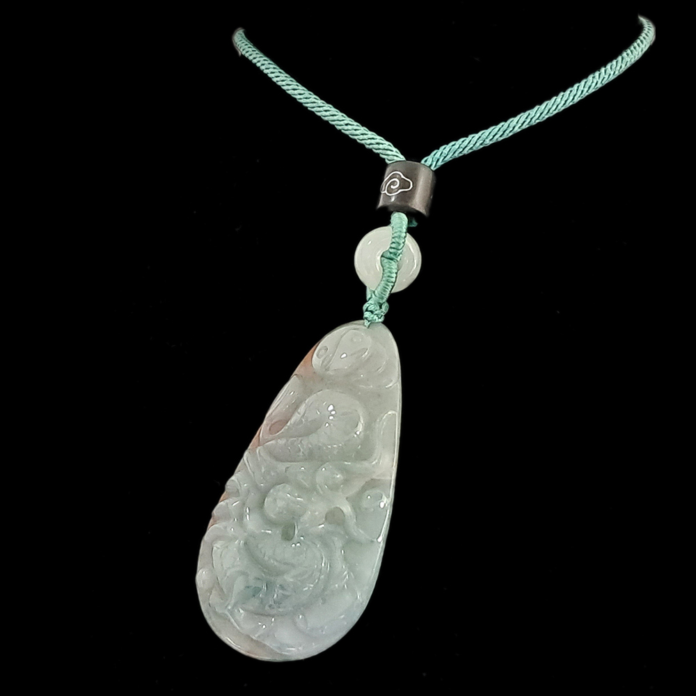 祥龍獻瑞{油青帶紅皮}中國結項鍊【十方】135606