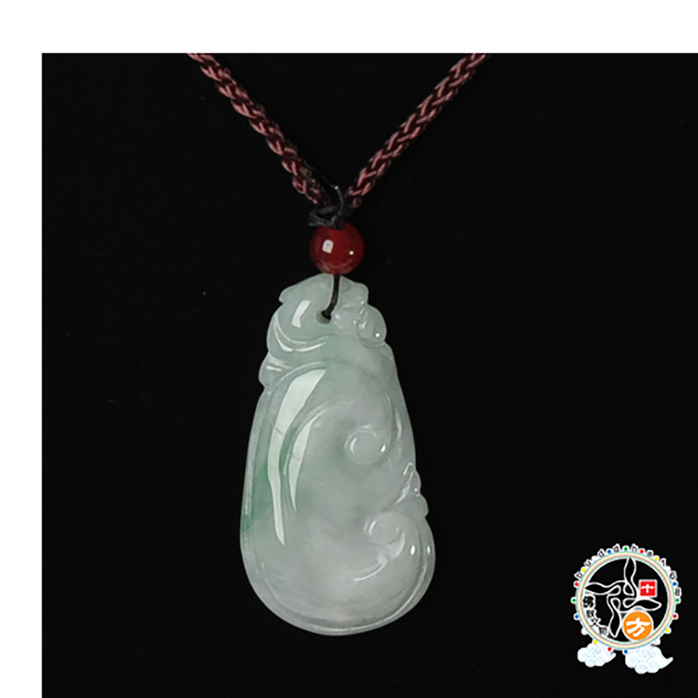 如意{緬甸糯種帶綠翡翠}【十方】135621