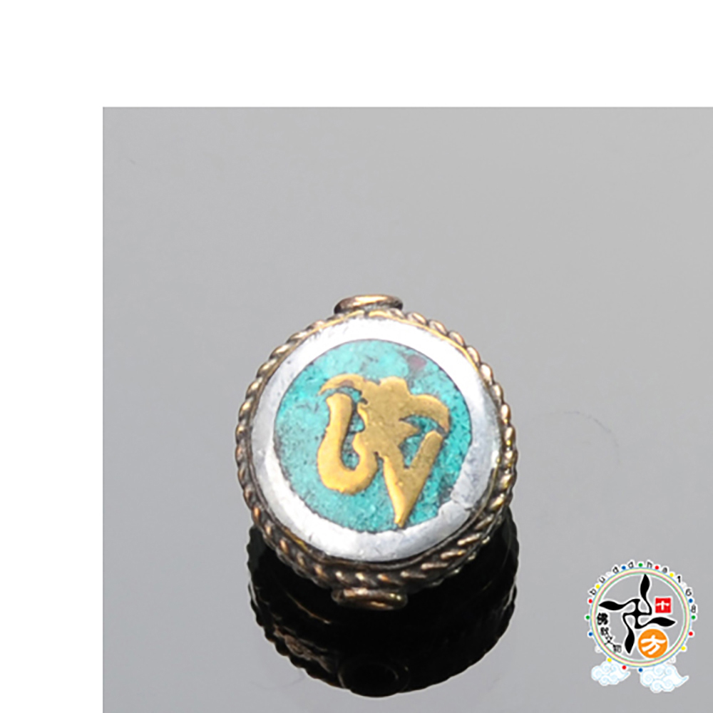 {嗡}藏式手工銅珠(銅)1.8*0.9 公分【十方】135897