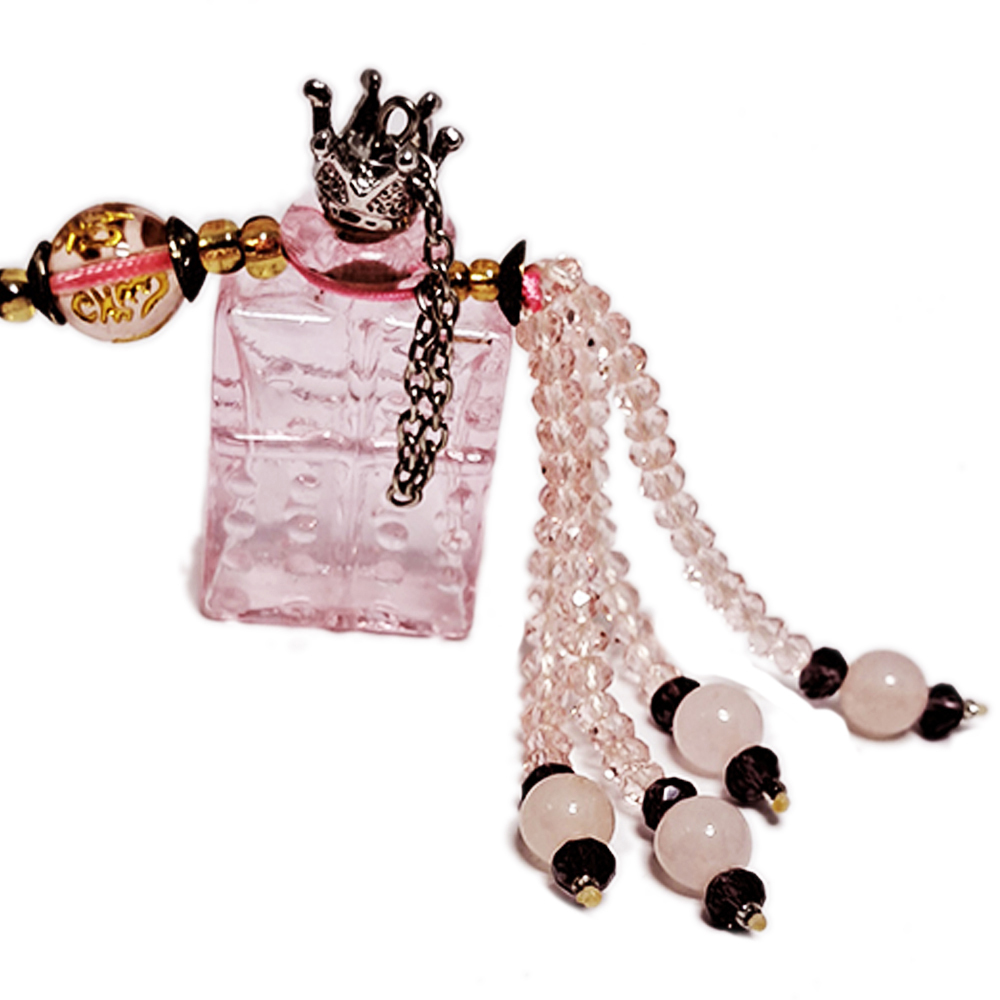 六字真言(粉晶)琉璃寶瓶法寶掛飾【十方】135857