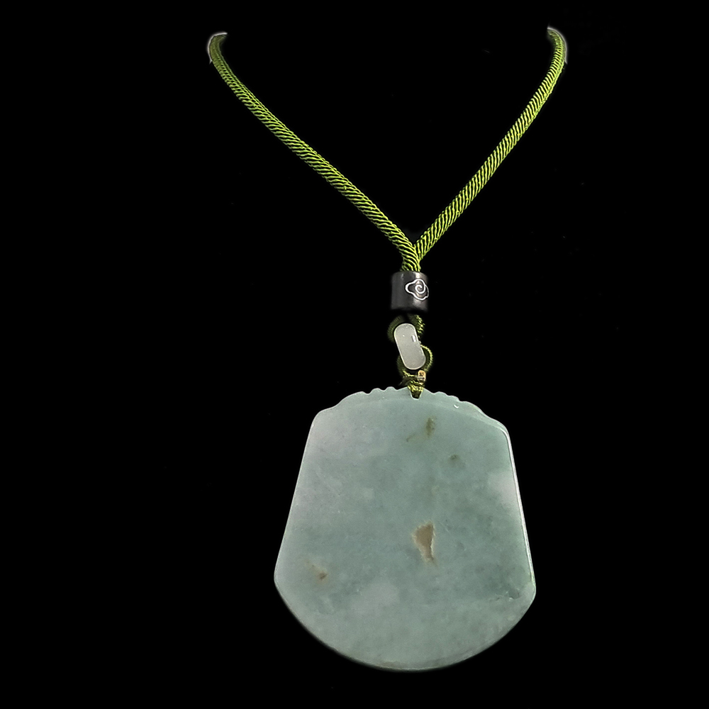 祥龍 神龍擺尾 緬甸玉珮 中國結項鍊【十方】137045