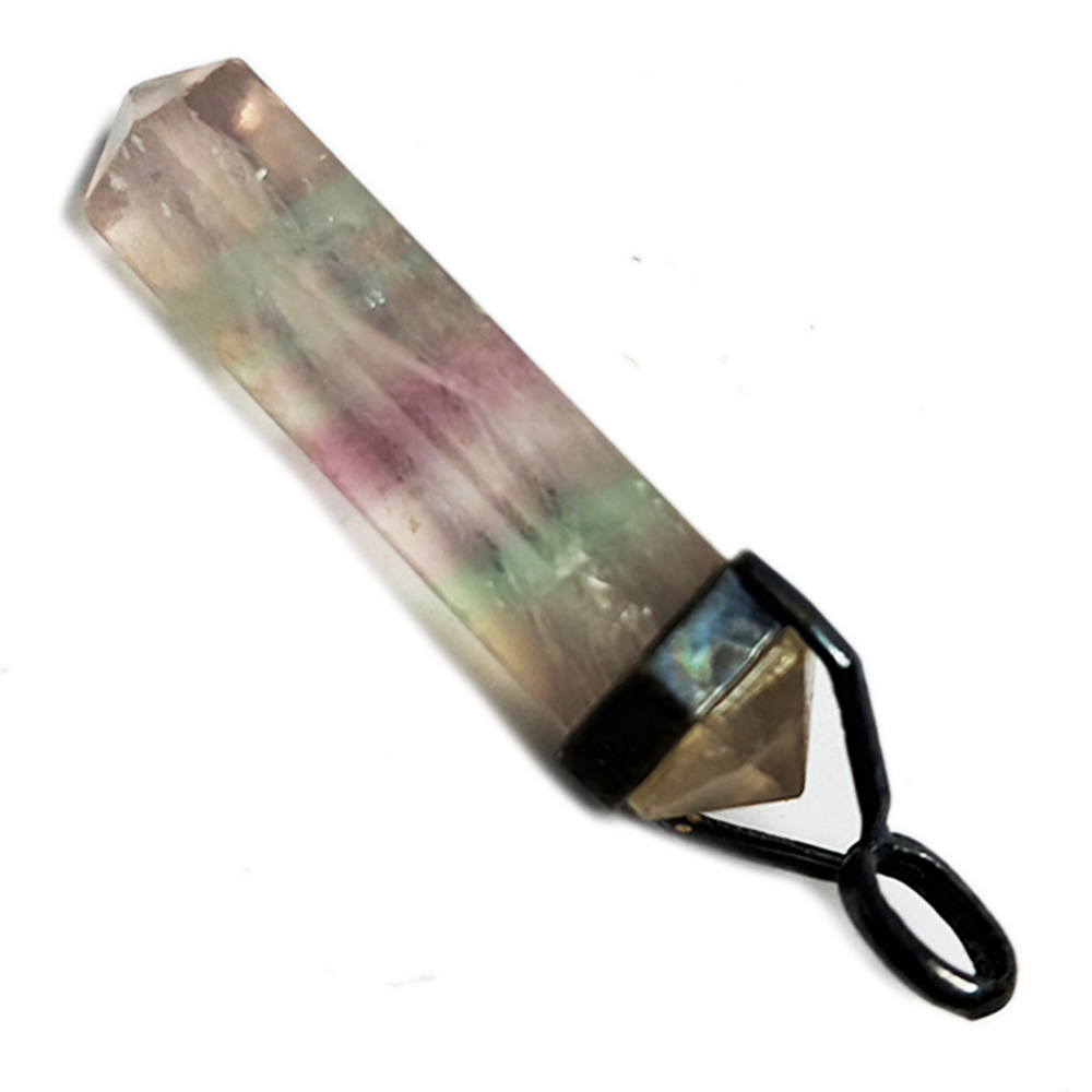 七彩瑩石(鑲銀)墜飾【十方】136981