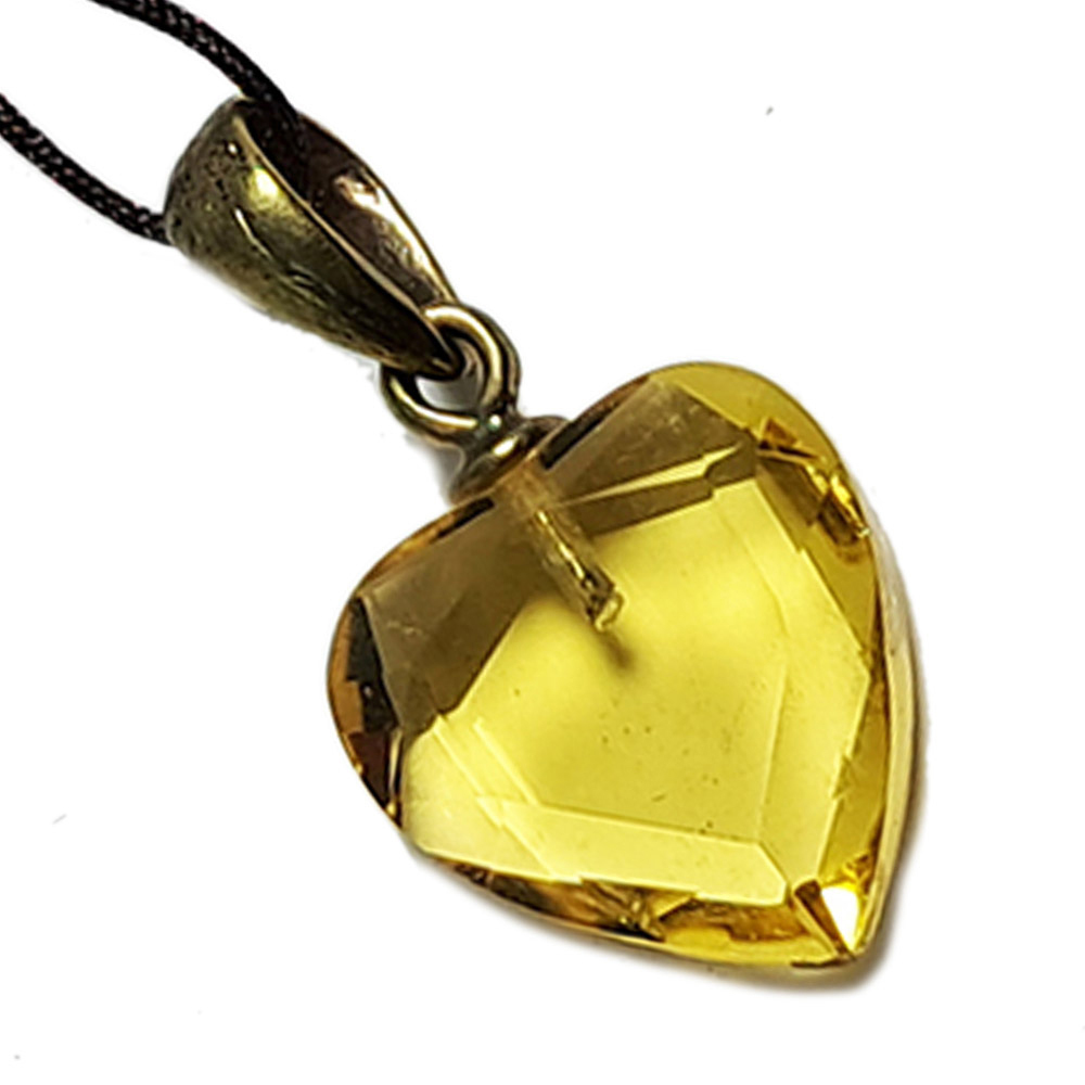 黃晶 心型墜飾【十方】136988