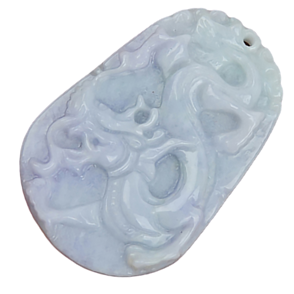 祥龍{紫羅蘭}玉佩中國結項鍊【十方】136948