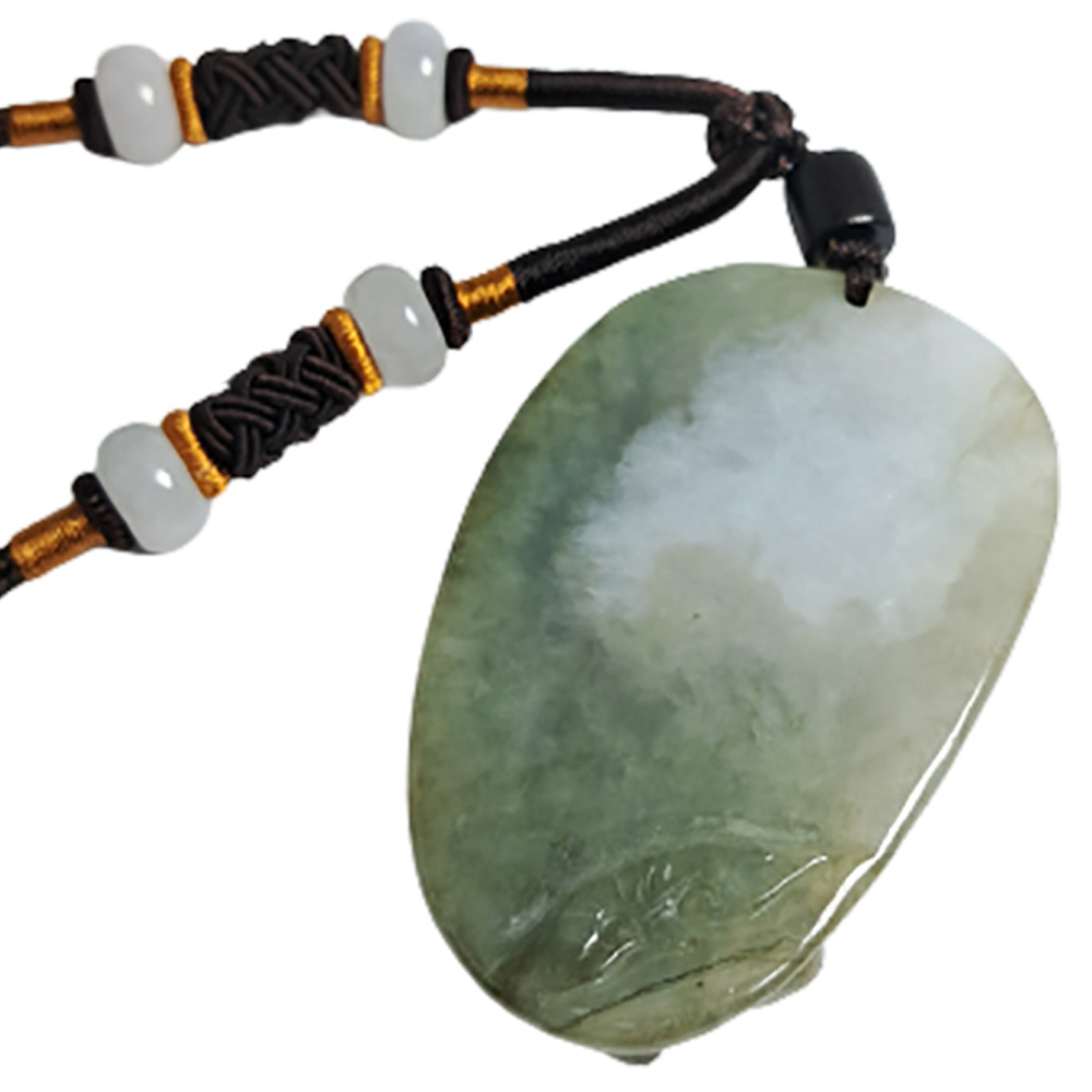 祥龍(油青)玉佩 中國結項鍊【十方】136959