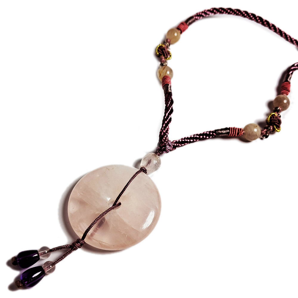 同心圓{星光粉晶}項鍊【十方】137650