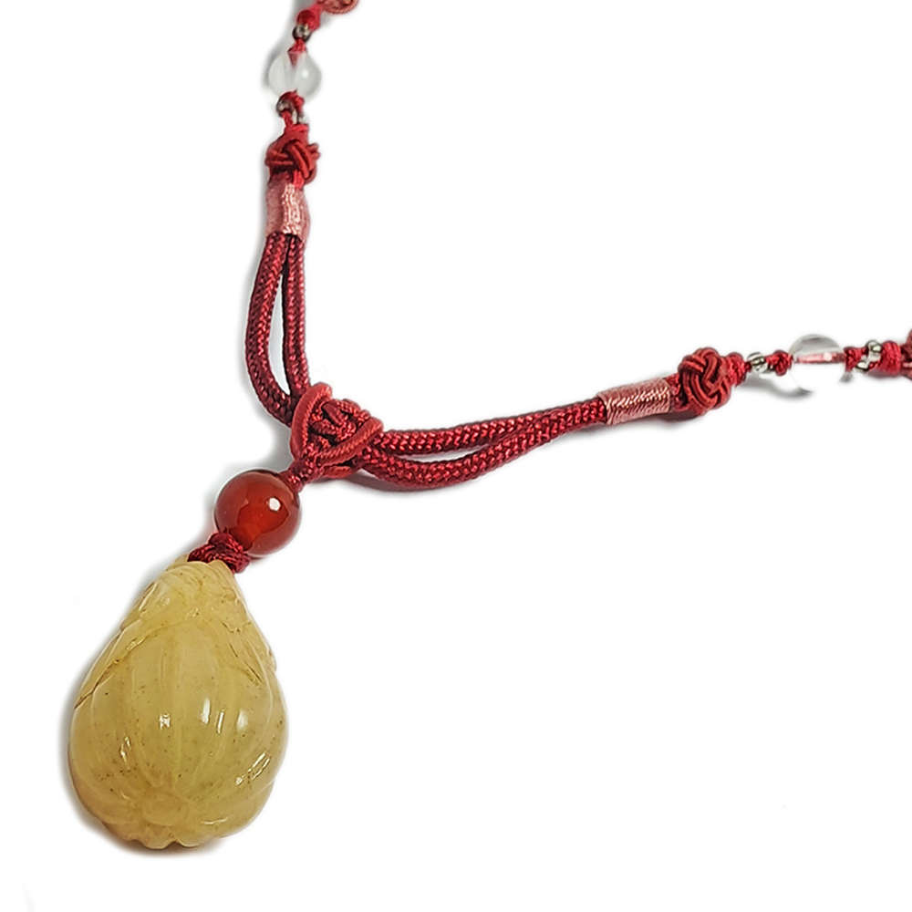 佛手瓜巧雕 {壽山石}項鍊【十方】137658