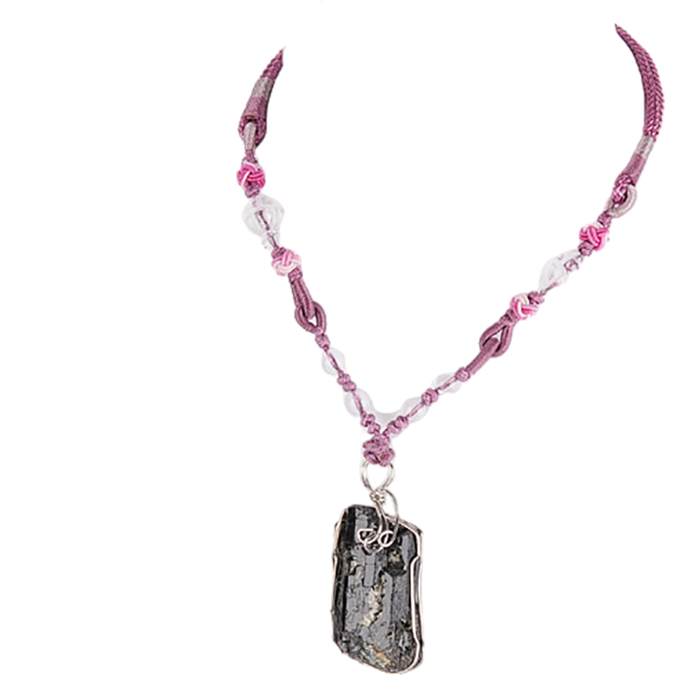 黑碧璽原礦中國結項鍊【十方】137872