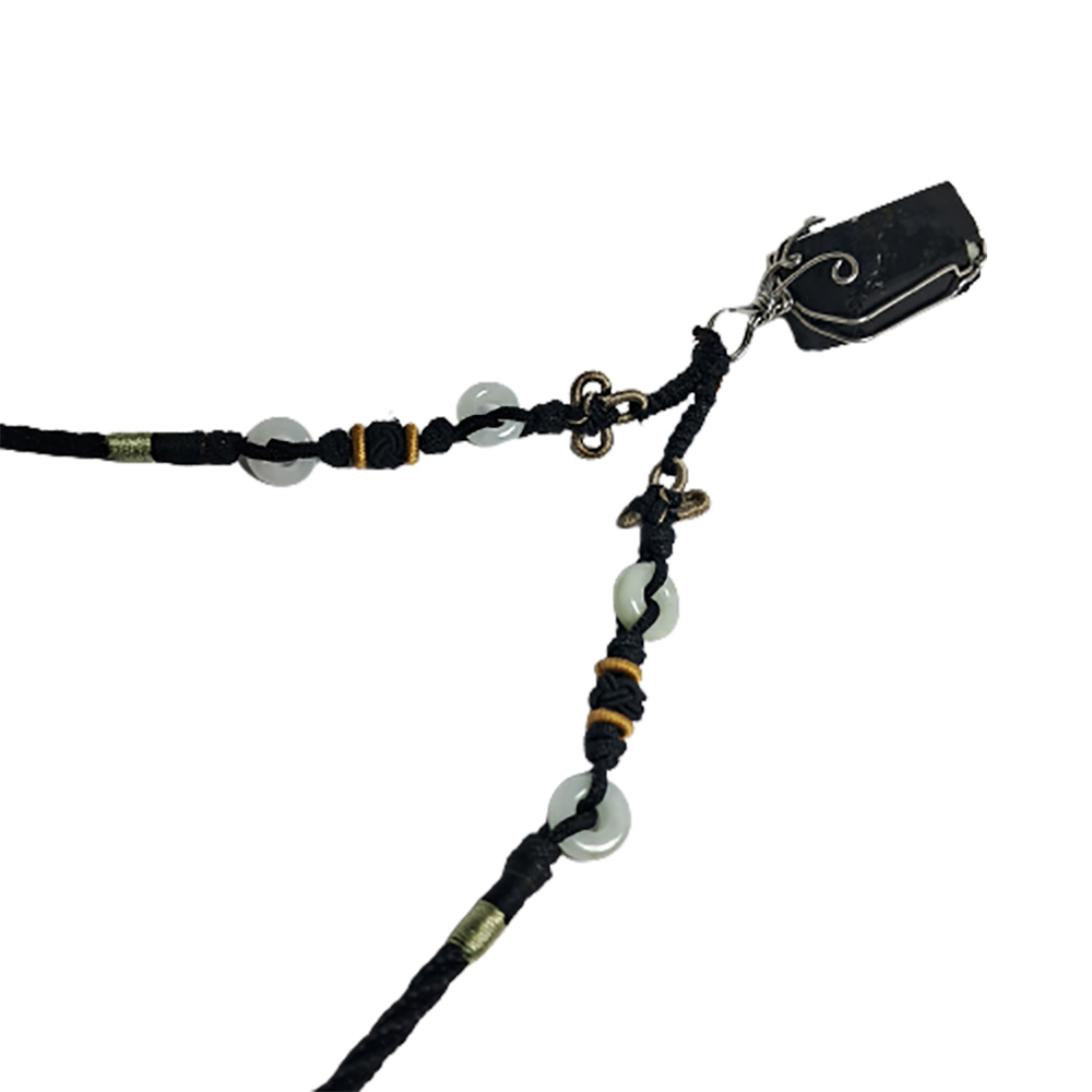 黑碧璽原礦中國結項鍊【十方】137868