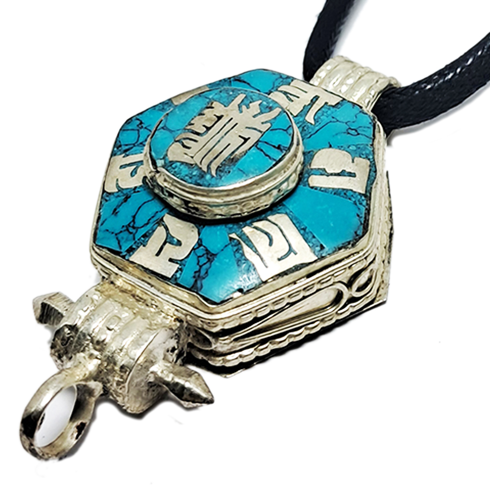 十相自在+六字真言嘎嗚+黑繩項鍊【十方】138237