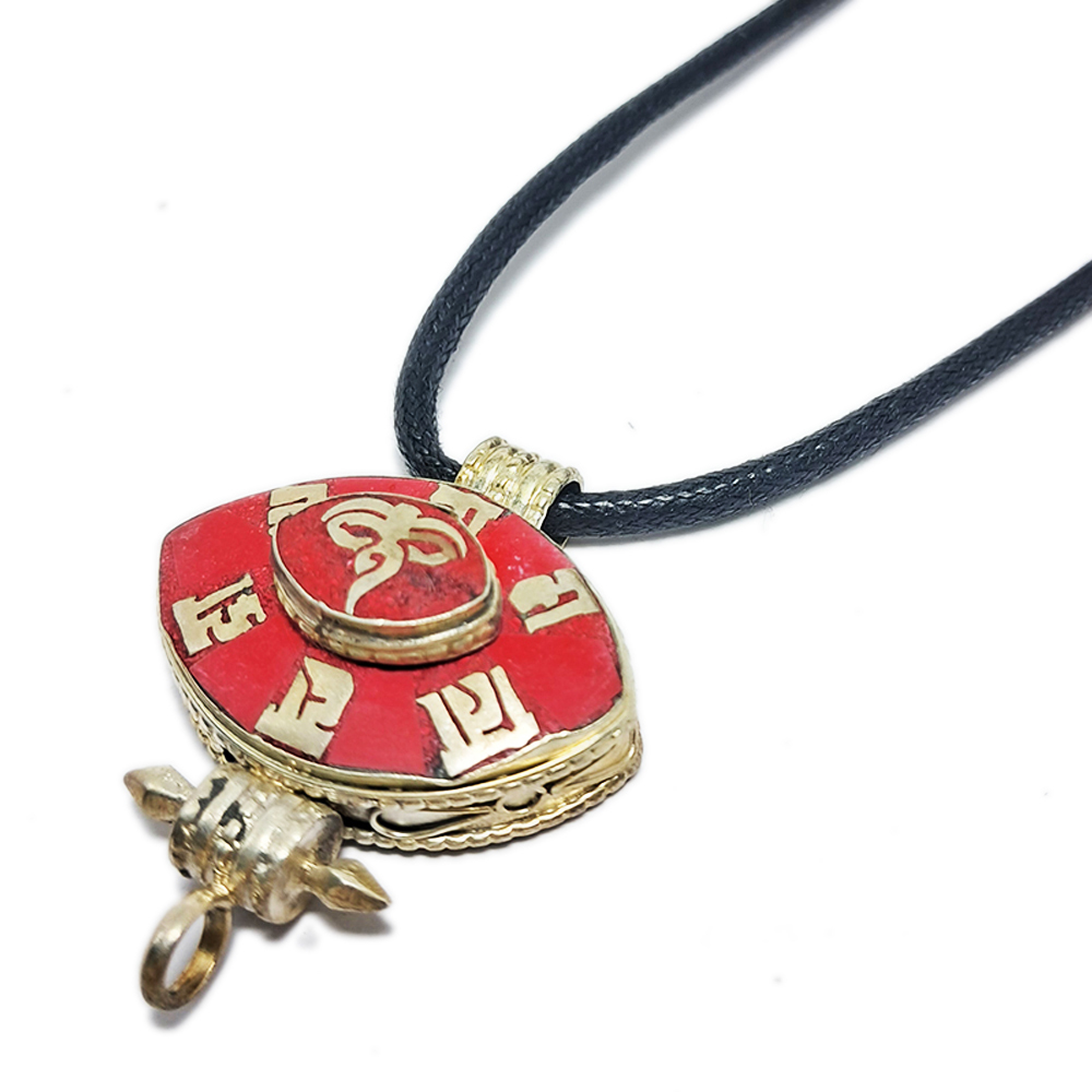 佛眼六字真言嘎嗚+黑繩項鍊【十方】138230