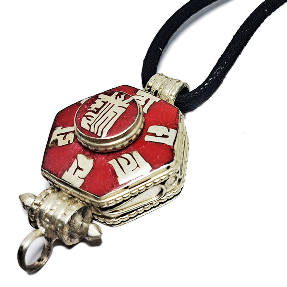 十相自在+六字真言嘎嗚+黑繩項鍊【十方】138239