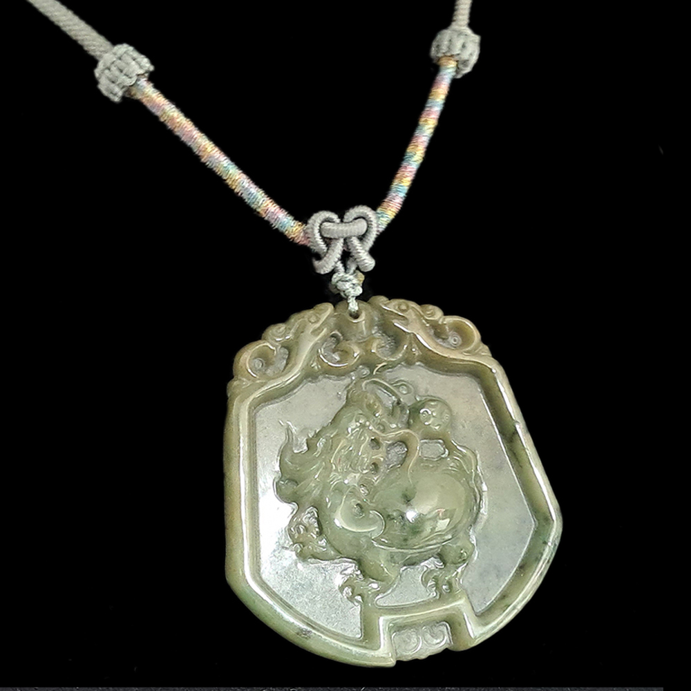 龍龜 玉佩 中國結項鍊【十方】139724