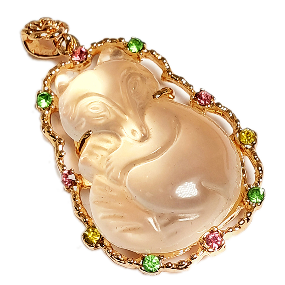 狐仙星光粉晶墜飾【十方】139419