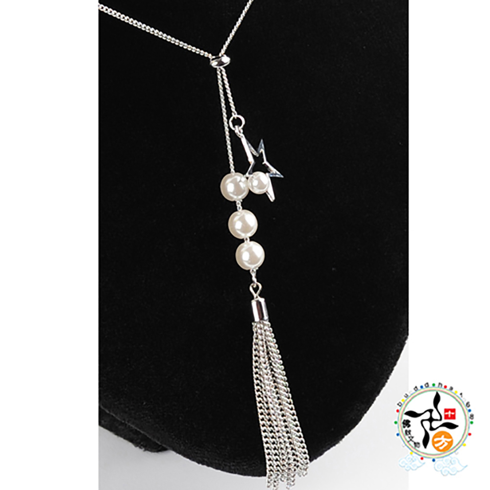珍珠星星 + 流蘇項鍊【十方】140485