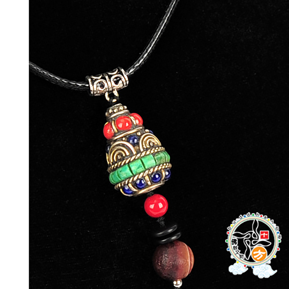 寶罐藏式手工銅珠項鍊【十方】140631